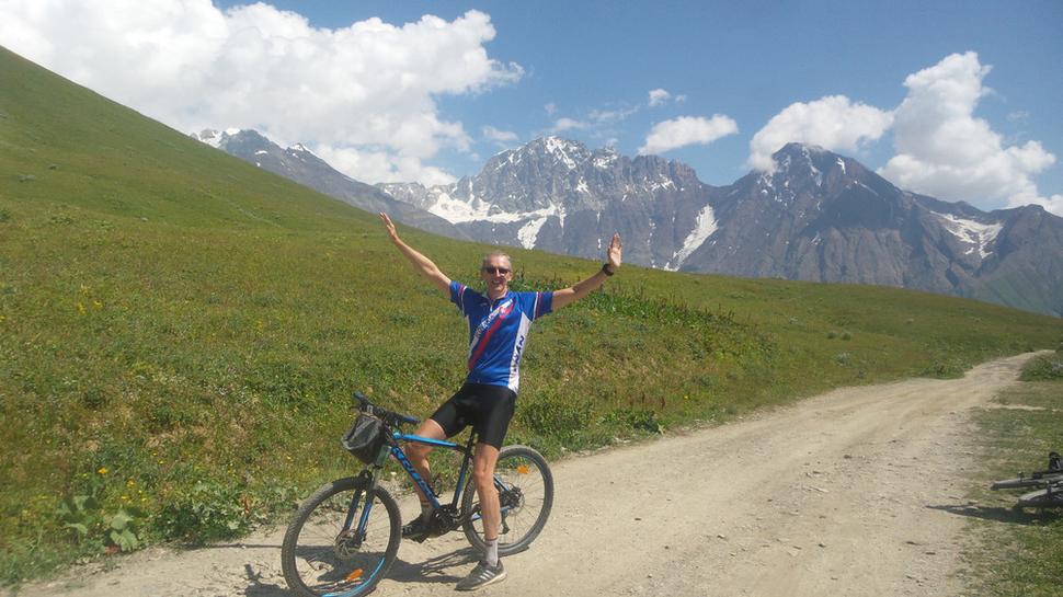 Na bicykli v 2600 m n.m.