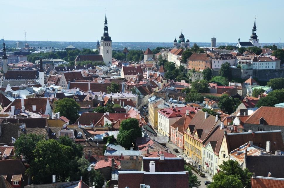 Panoráma starého Tallinnu z vyhliadky sv.Olafa