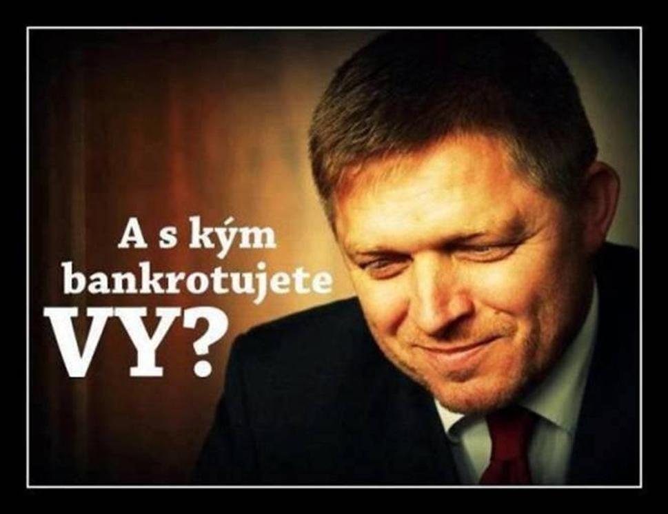 A s kým bankrotujete vy?