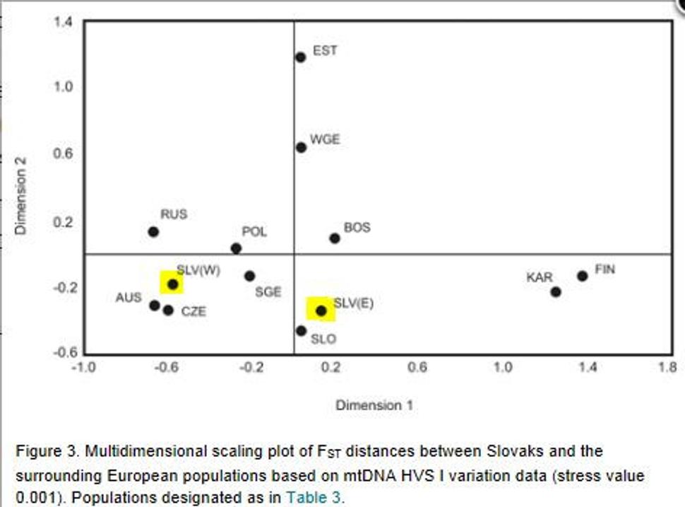 Mitochondrial DNA Variability in Slovaks, with Application to the Roma Origin