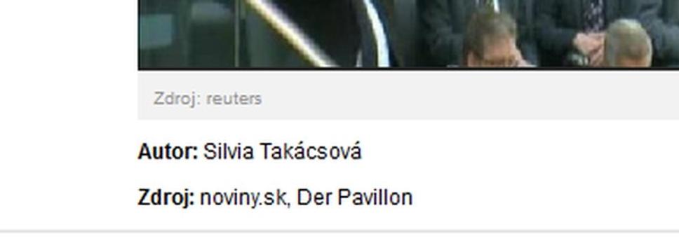 Autorstvo, ktoré si k článku pripisujú noviny.sk