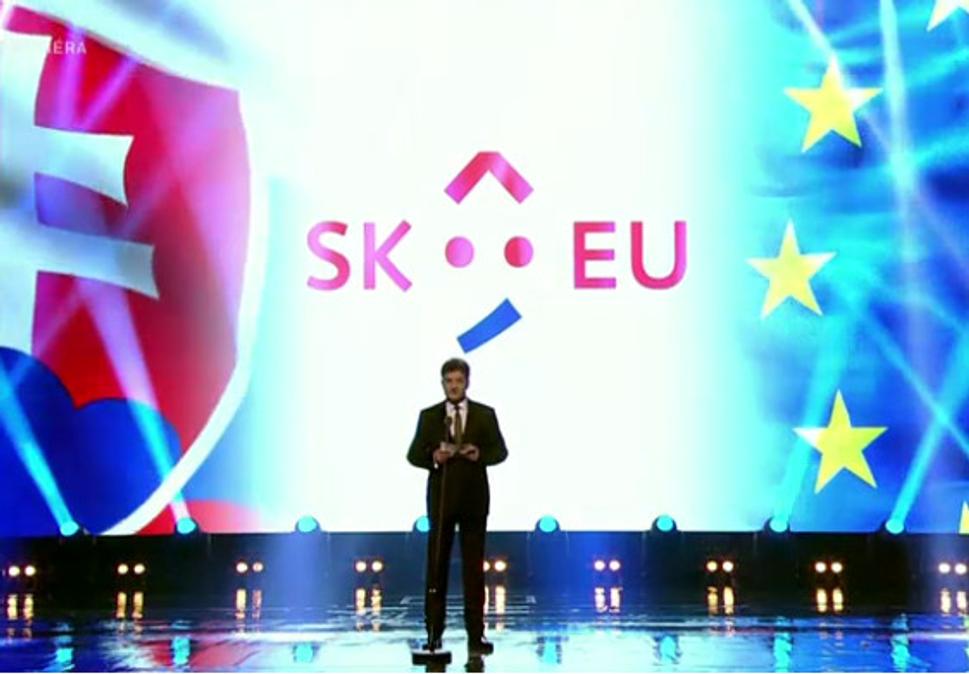 Minister Miroslav Lajčák na predstavení loga slovenského predsedníctva v SND.