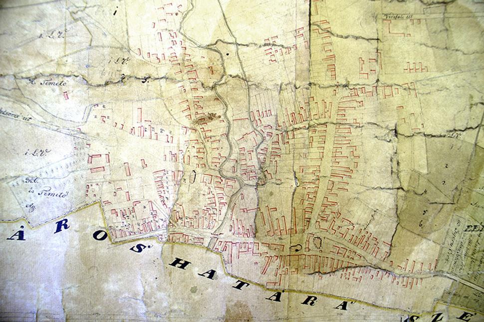 Mapa Lučenca pred rokom 1848