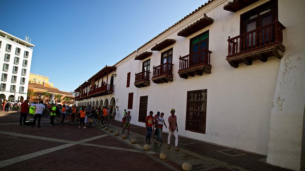 Casa de la Aduana – koloniálna budova, kde žil Don Pedro de Hedeira, zakladateľ Cartageny.