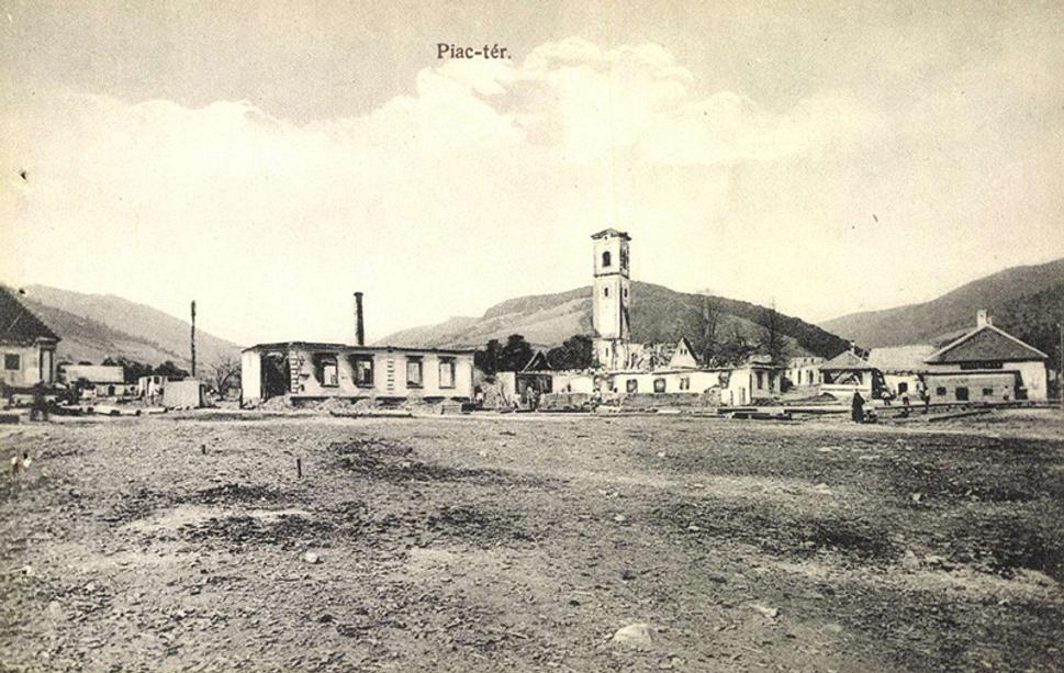 Kokava nad Rimavicou po požiari v roku 1911