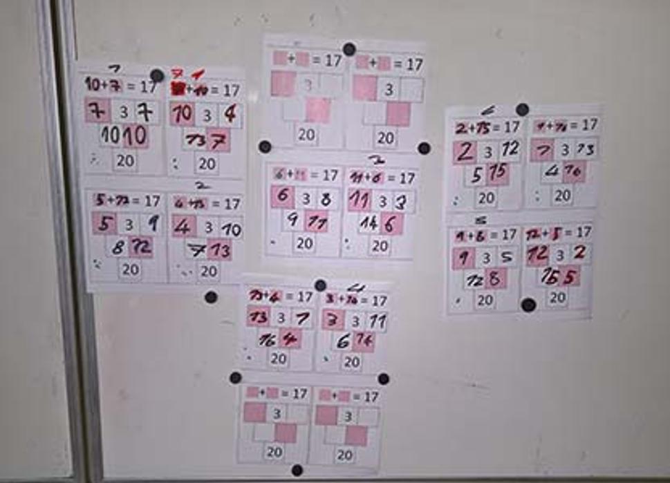 Ďalšie riešenia - deti ich objavovali a zapisovali mimo hodín matematiky.