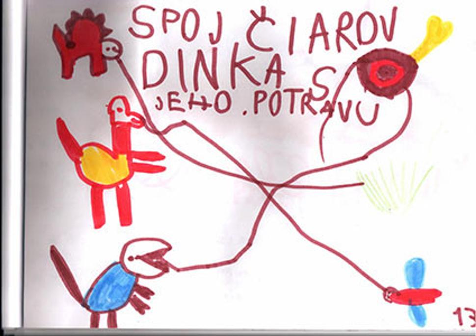 Stránka z albumu predškoláčky B.J. (2011)