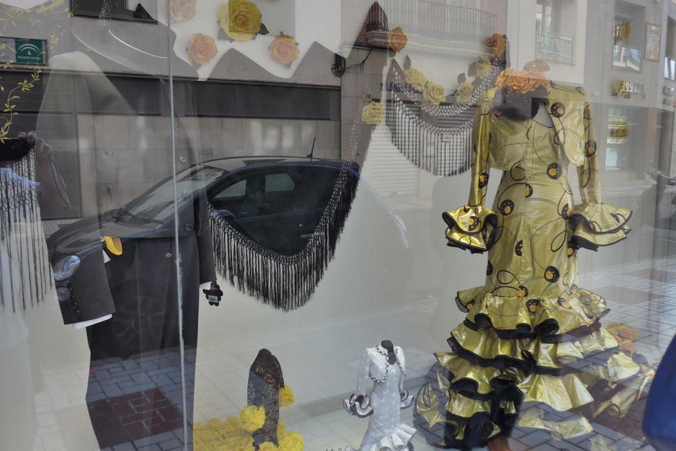 Obchod s odevmi pre tanečníkov Flamenca.