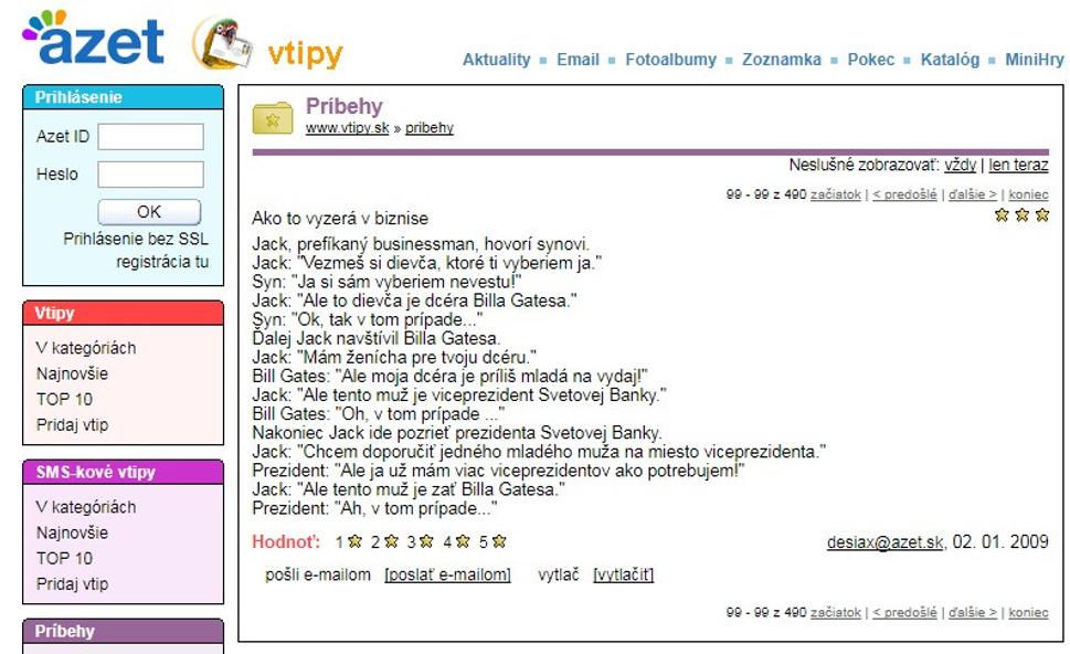 Ale toto žiaľ nie je vtip...