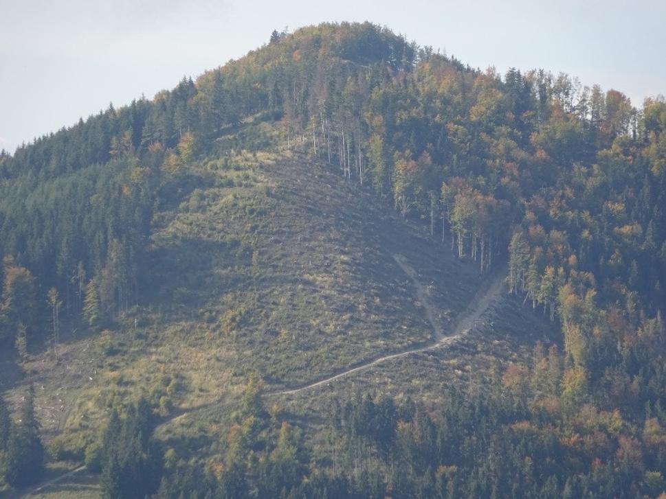Vrch Plieška, tam by sme nechceli šliapať na bajkoch :)