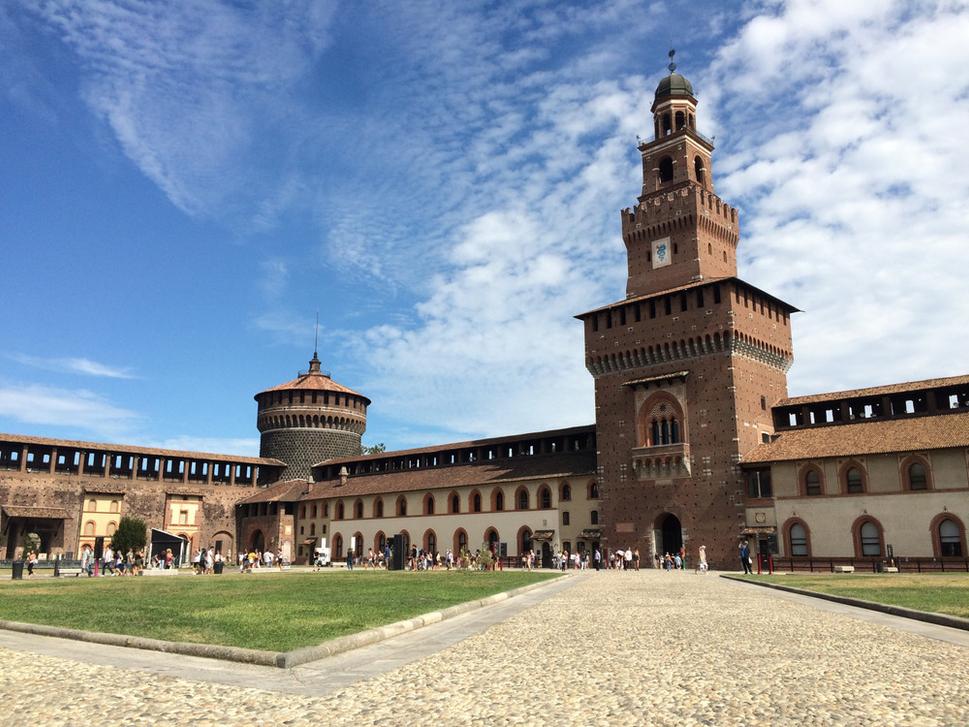 Castello Sforzesco je plný duchov a prízrakov.