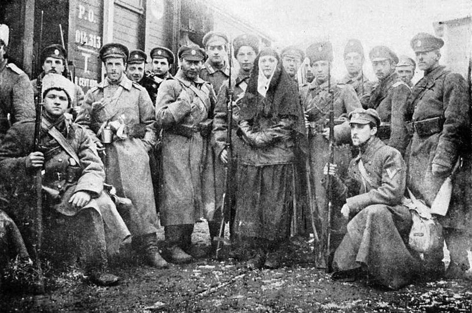 Příslušníci Dobrovolnické armády, leden 1918