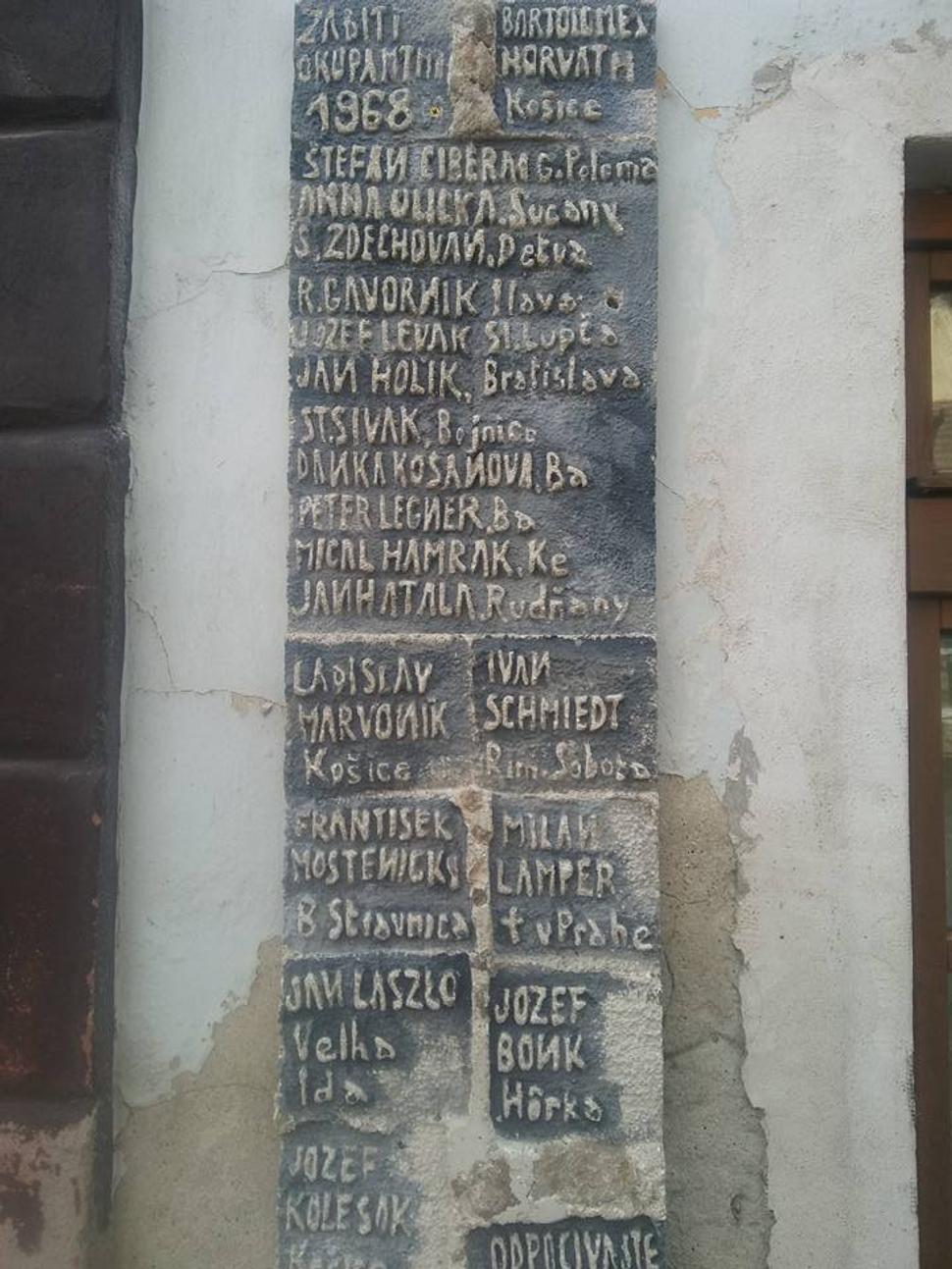 Obete invázie v r. 1968