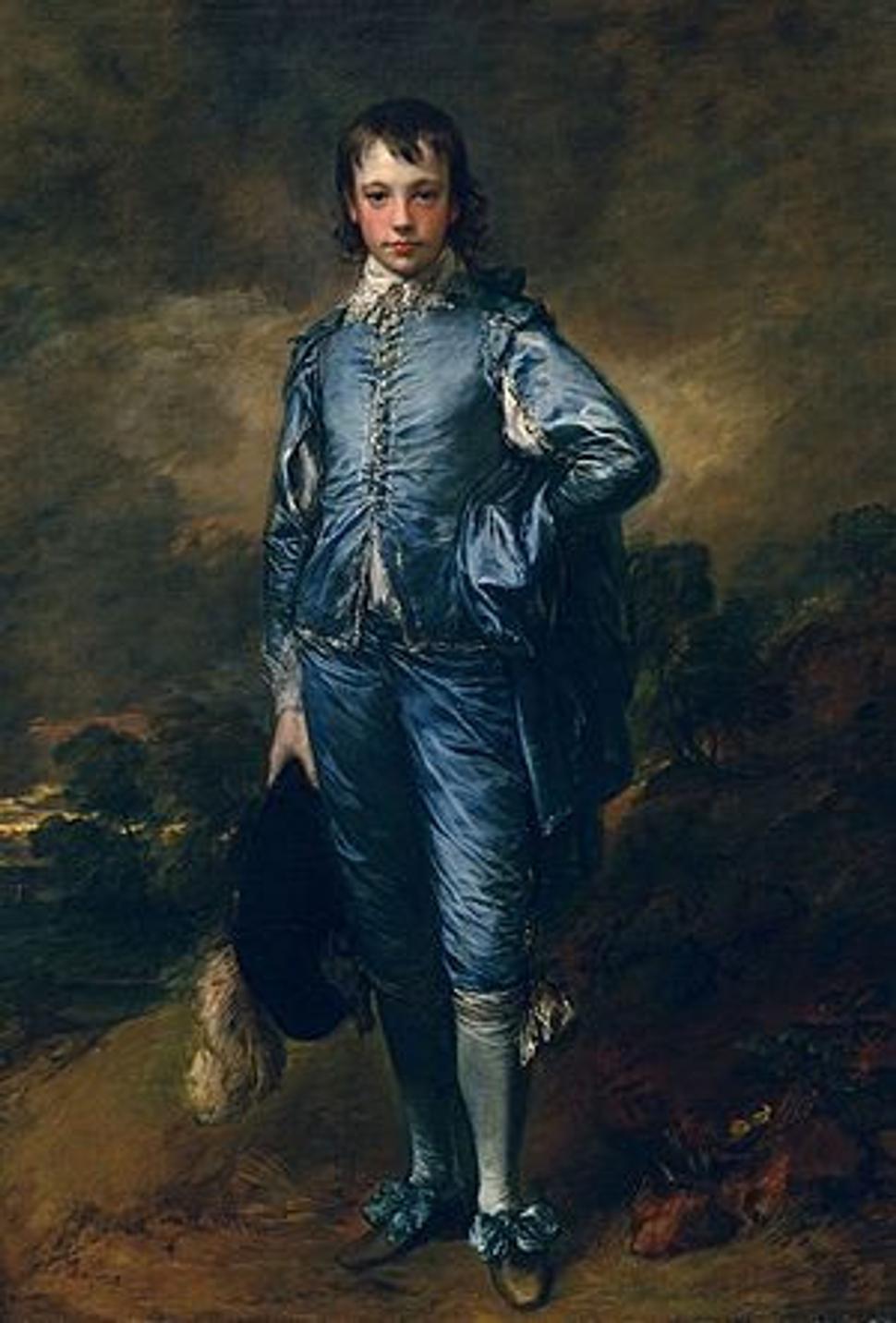 Thomas Gainsborough "Modrý chlapec" (The Blue Boy), 1779. Duveen tento anglický poklad predal do Kalifornie v roku 1921 americkému železničnému magnátovi - H. E. Huntington.