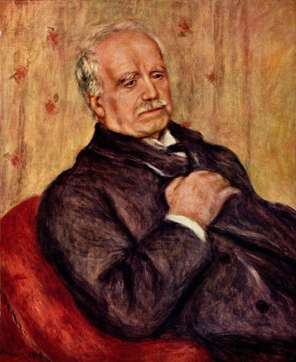 Paul Durand-Ruel na portréte od Renoira, 1910