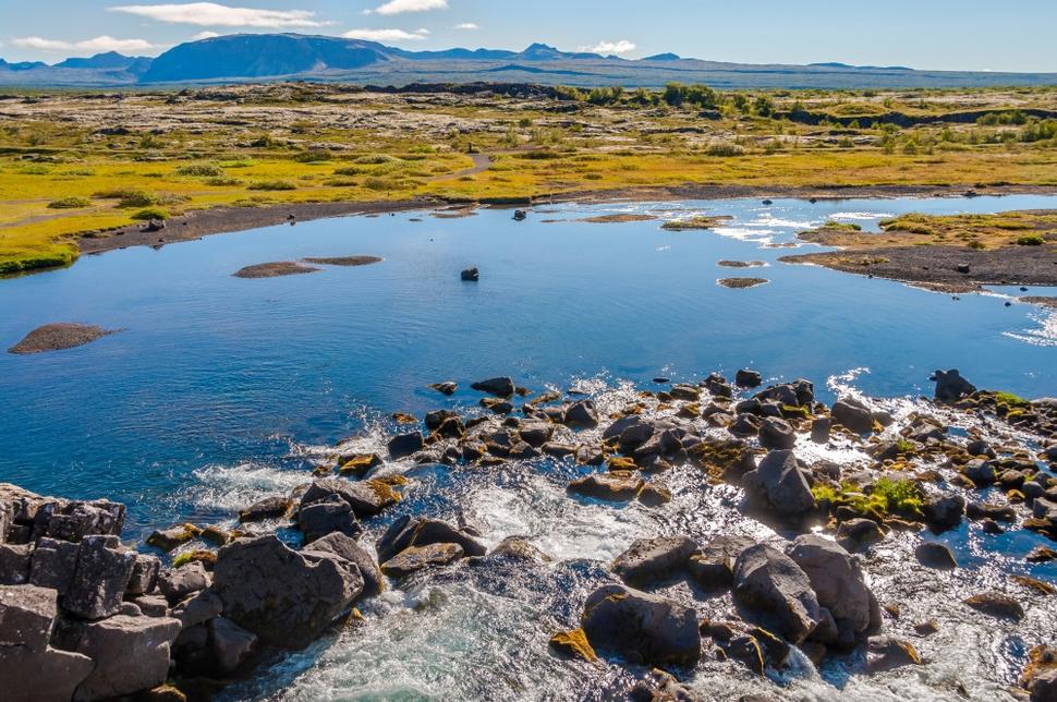 Thingvellir má v sebe aj prírodnú krásu