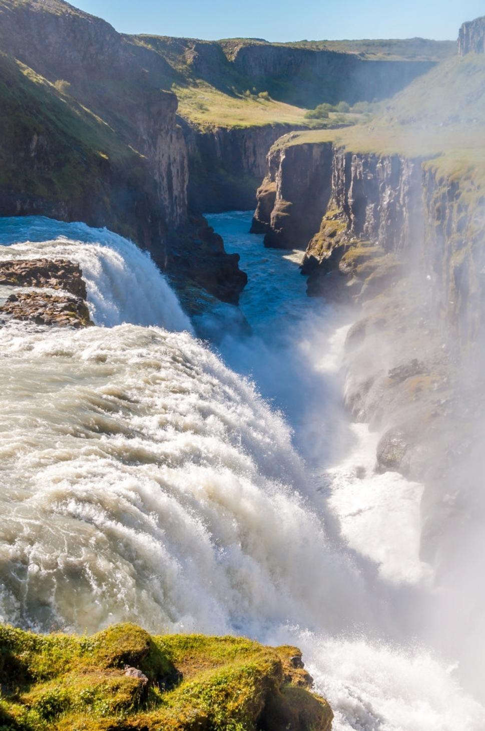 Hrdlo vodopádu Gullfoss
