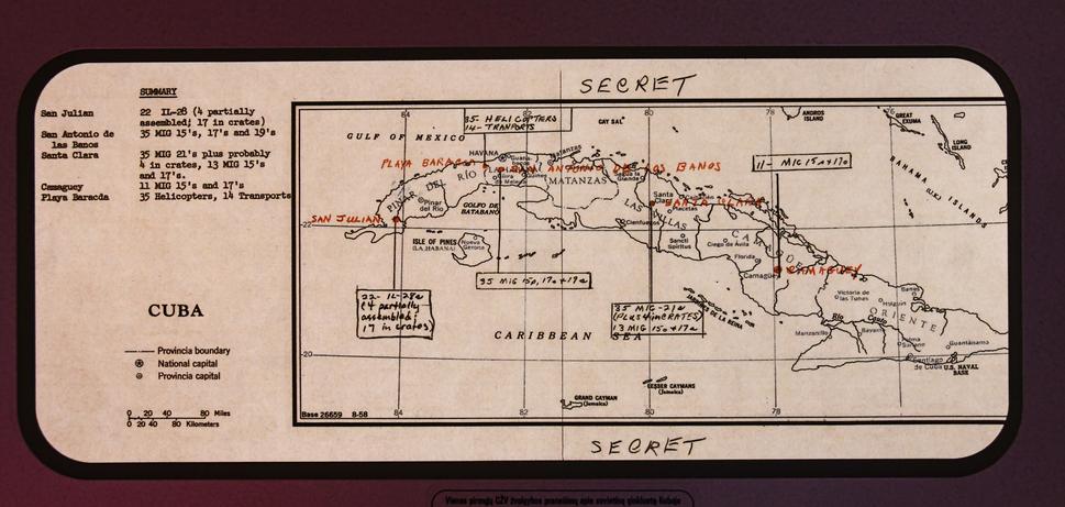 Svet stál na pokraji tretej svetovej vojny počas Karibskej krízy v r. 1962. Spojené štáty hrozili Sovietskemu zväzu odvetou za umiestnenie jadrových zbraní na Kube. Našťastie sa v poslednej chvíli prezidenti Chruščov a Kenedy dohodli a krízu zažehnali.
