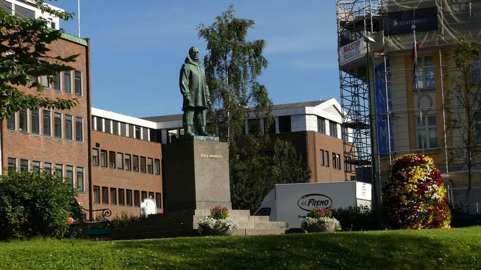 Roald Amundsen v celej svojej strnulej kráse