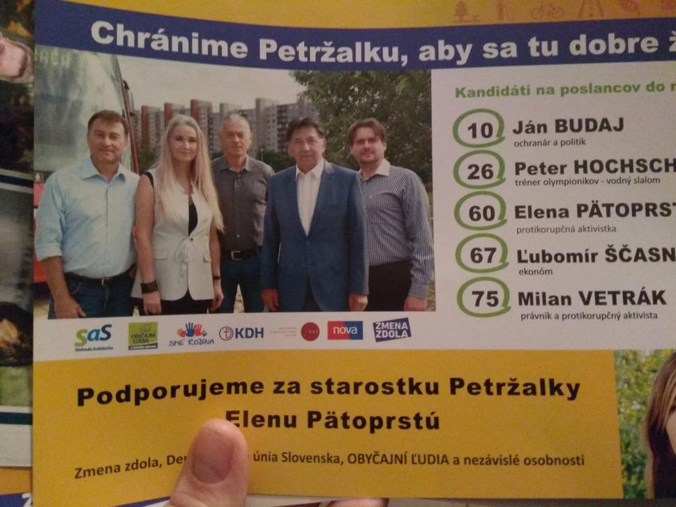 Zavádzajúci leták Eleny Pätoprstej.