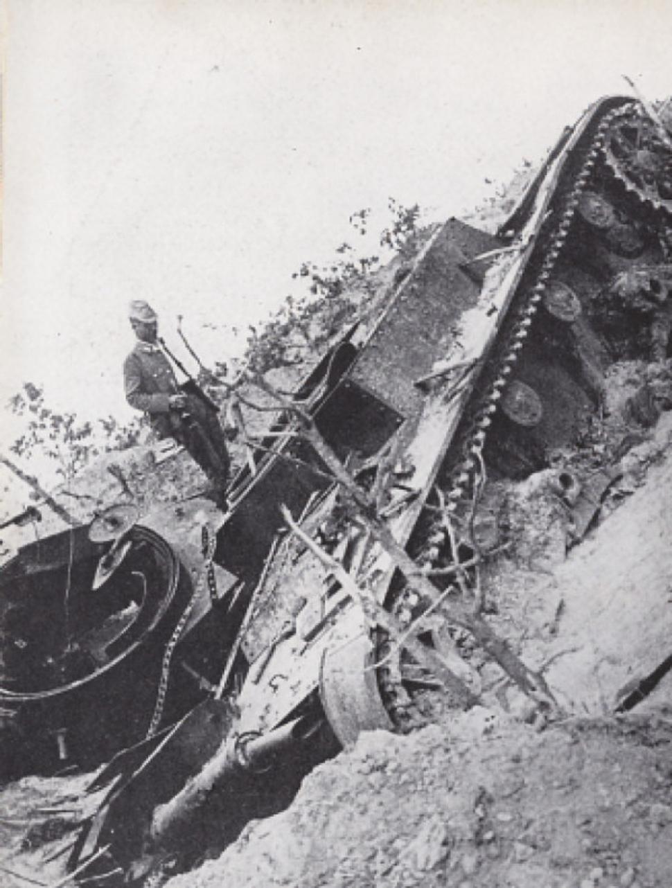 Vyřazený sovětský tank T-26
