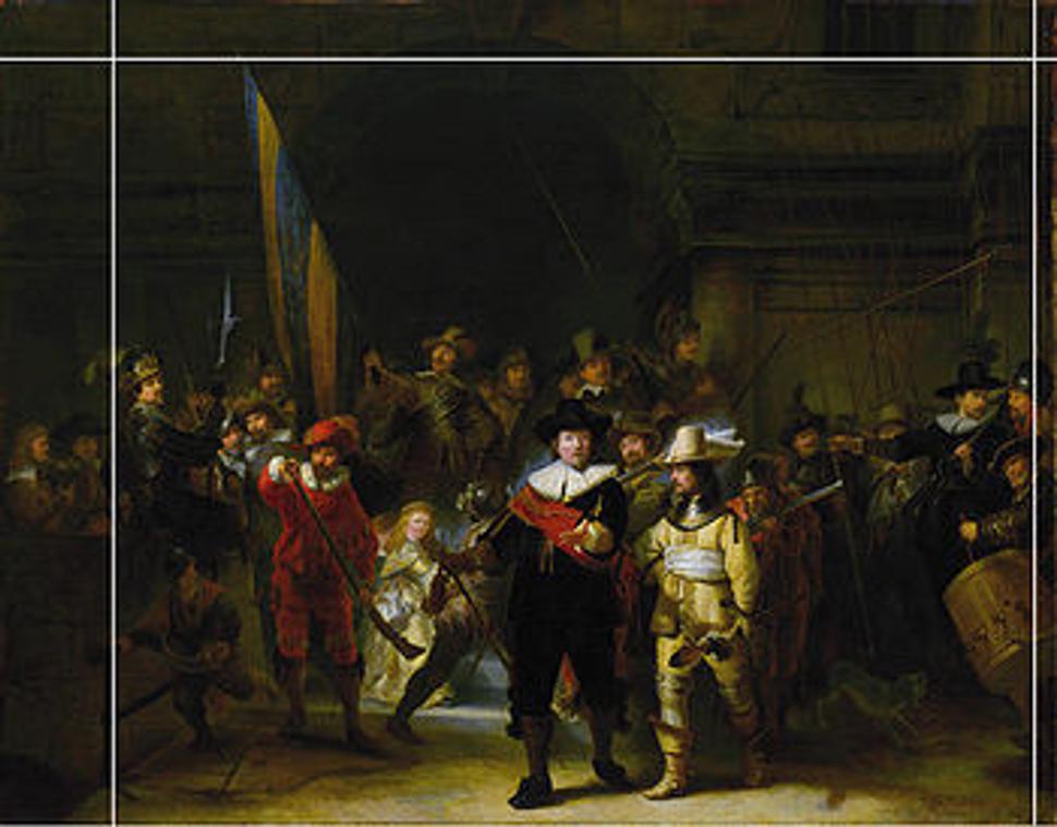 Pôvodné rozmery boli približne 388 x 479 cm, súčasné 363 x 437 cm