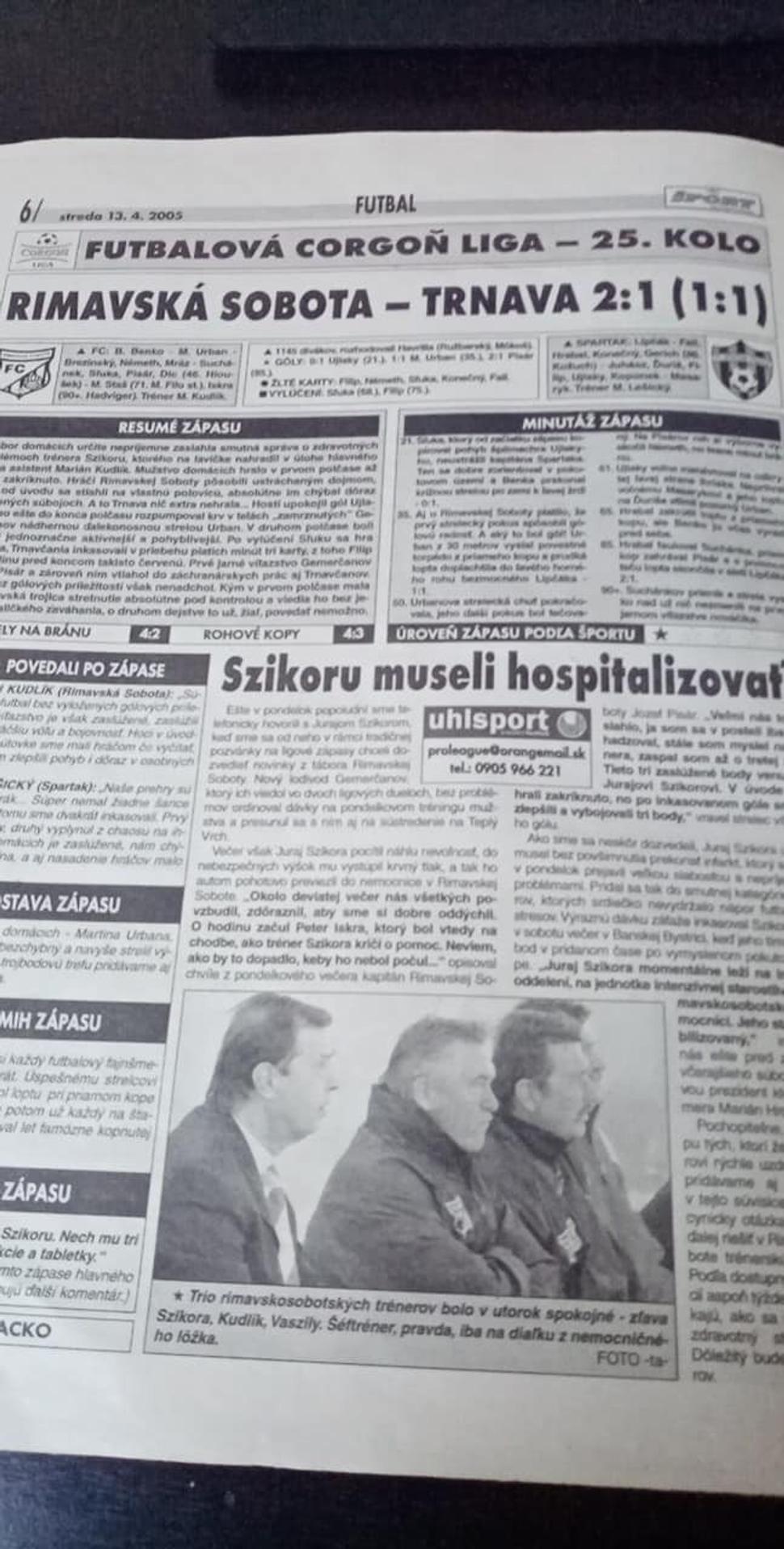 Reportáž zo zápasu Rimavská Sobota - Spartak Trnava