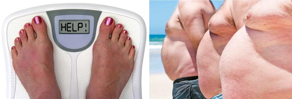 Obr.2: Obezita, ilustračné foto zdroje: https://www.alexfergus.com/blog/7-ways-to-reduce-man-boobs-decrease-estrogen-levels, https://www.pierdeloss90.com/como-se-si-estoy-perdiendo-grasa