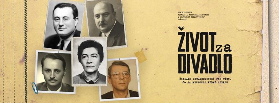 • Banner na film Život za divadlo. •