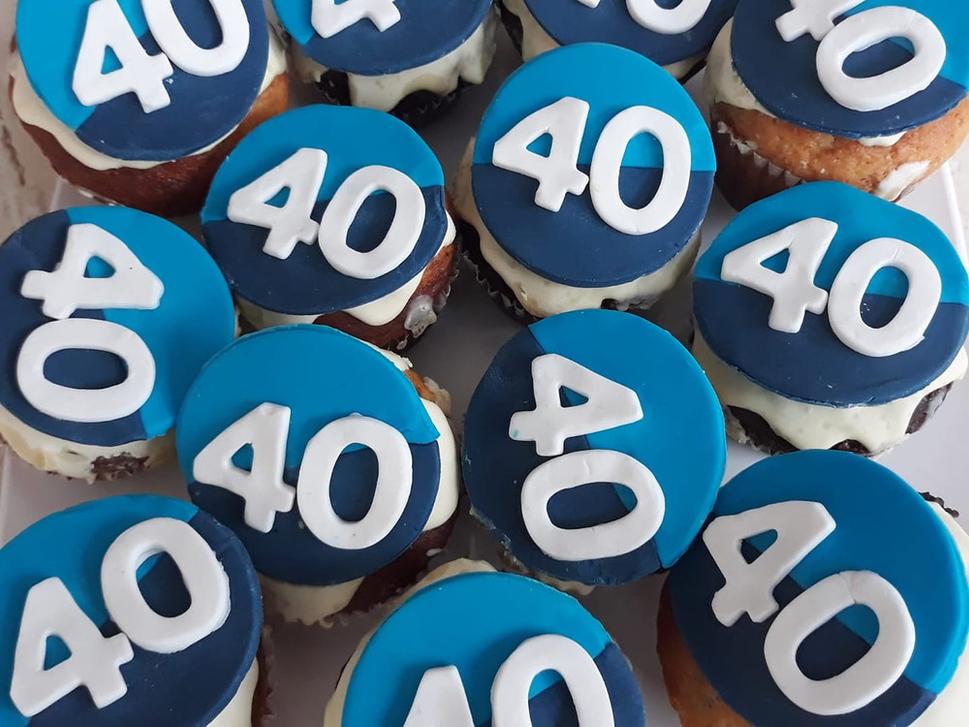 ... muffinky z oslavy "40"...