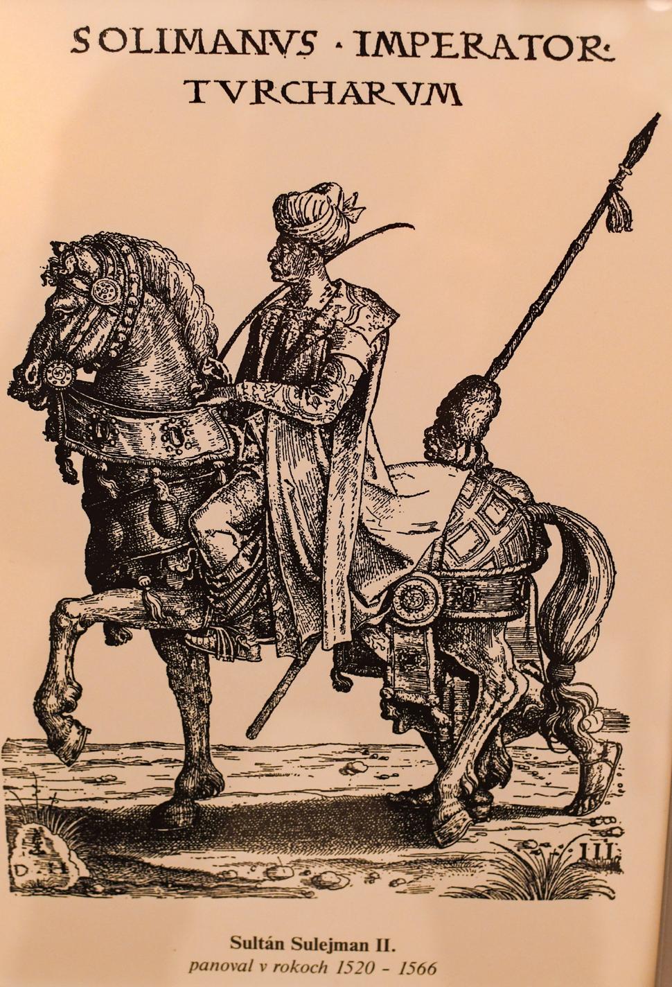 Sultán Süleyman II. bol najdlhšie panujúcim sultánom Osmanskej ríše. (Tekovské múzeum Levice)