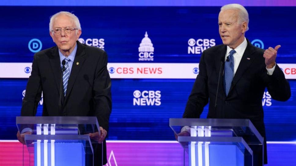 Bernie Sanders a Joe Biden