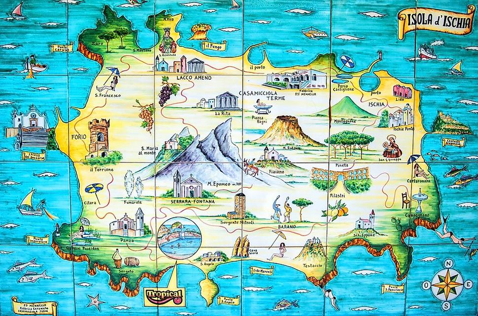 Ischia mapa