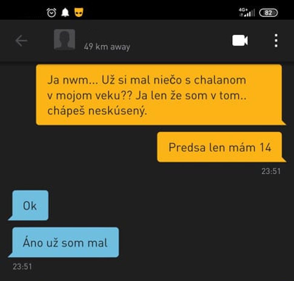Otvorene sa priznáva k tomu, že už s chlapcom v mojom údajnom veku niečo mal.