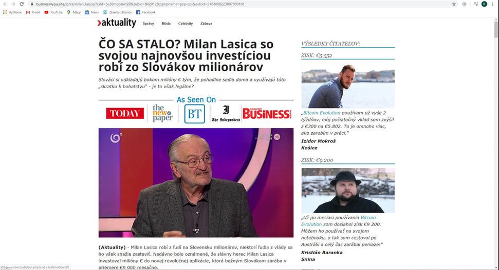 Exkluzívny rozhovor s Milanom Lasicom pre Aktuality... ale zrejme v inom vesmíre.