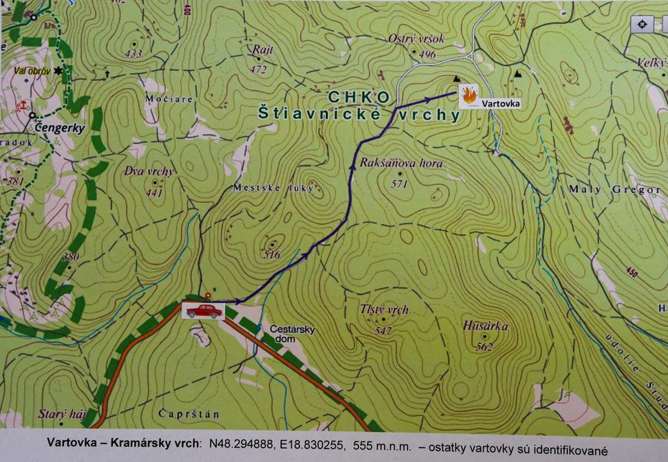 K vartovke si treba zvoliť smer od Tlstého vrchu alebo Pečeníc, zo strany od Ladzian a Baďanu sú pod vrcholom strmé zrázy. Veľmi pohodlne sa dostanete k vartovke od Cestárskeho domu na Tlstom vrchu po spevnenej lesnej ceste, vybudovanej pre ťažbu dreva.