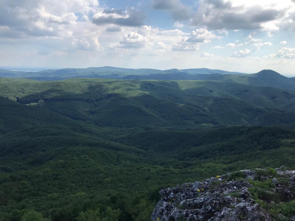 Pohľad z Vápennej (752 m).