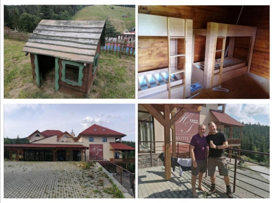chatky a okolie hotela (ups, ešte aj detské ihrisko)
