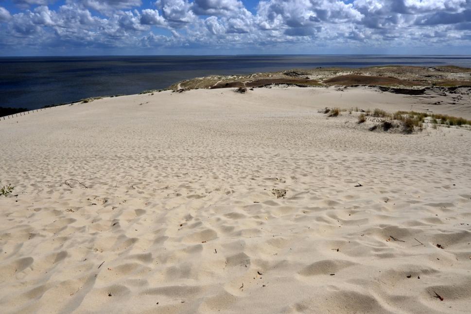 Fantastické pieskové duny na hranici medzi Litvou a Ruskom