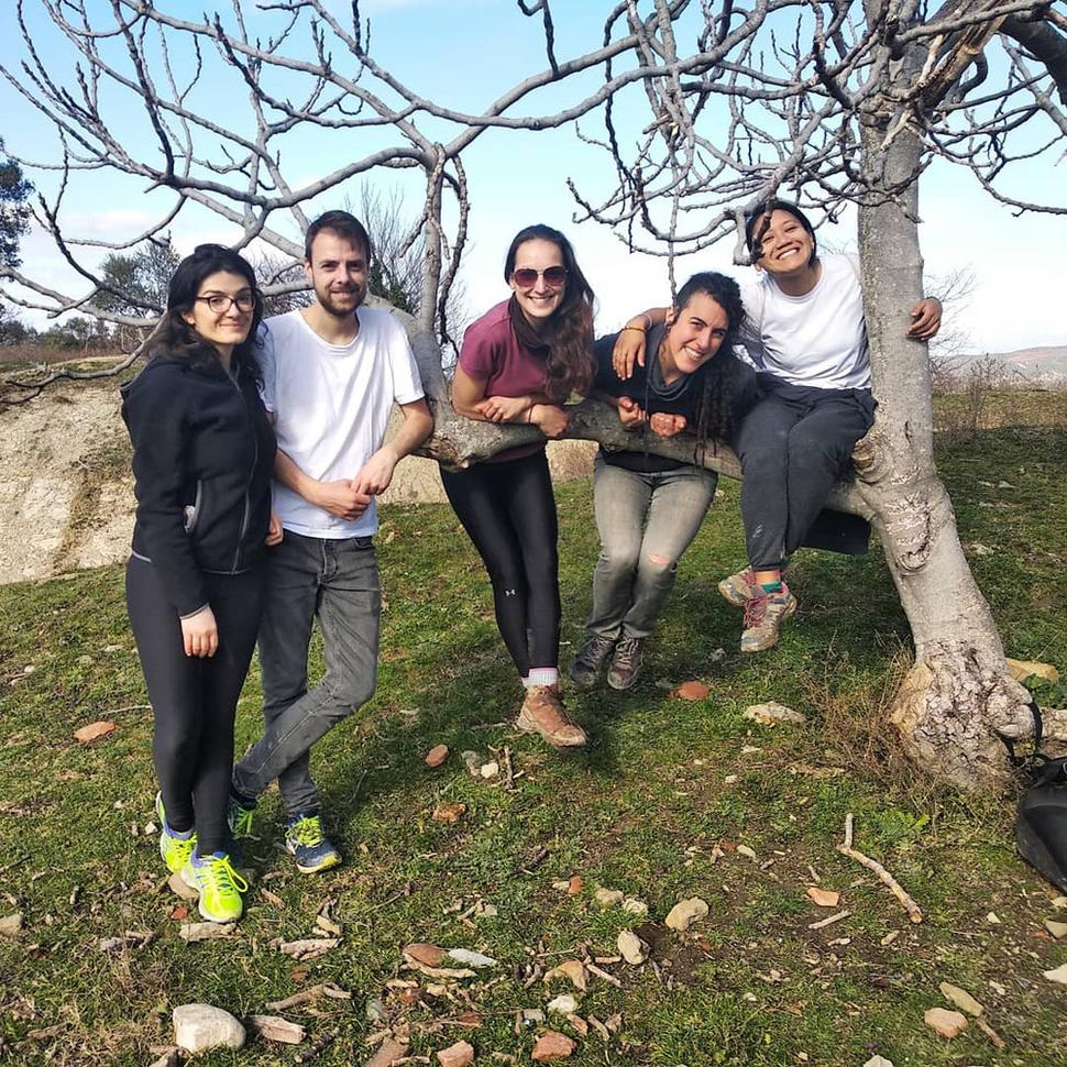 Arancha and other volunteers she met and made friends with in Albania.
