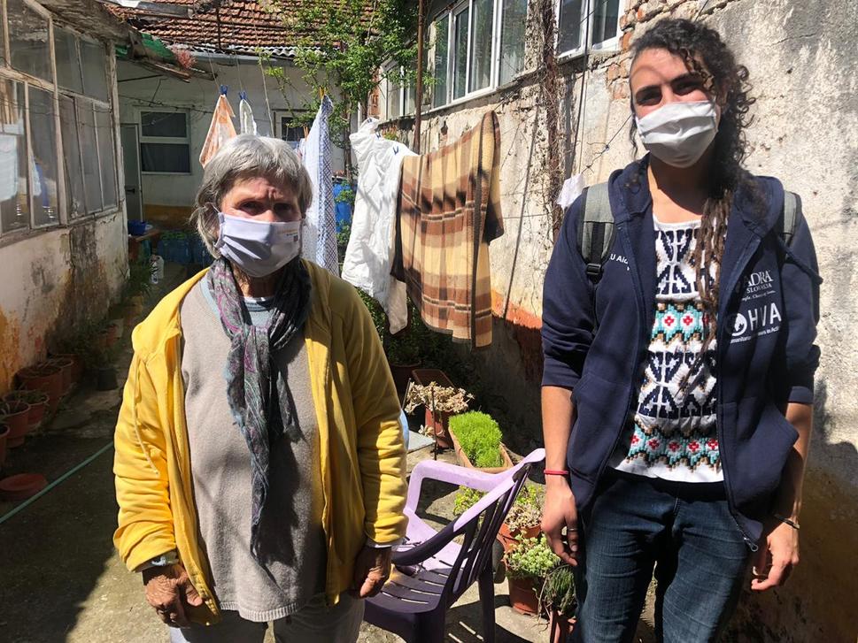 During the first wave of Covid-19 Arancha joined the initiative "Adopt grandma/ grandpa" within which she distributed the food to seniors. Moreover, she made up the initiative to use micro-financing of her project in order to secure the face masks since in Albania there was a shortage of it.