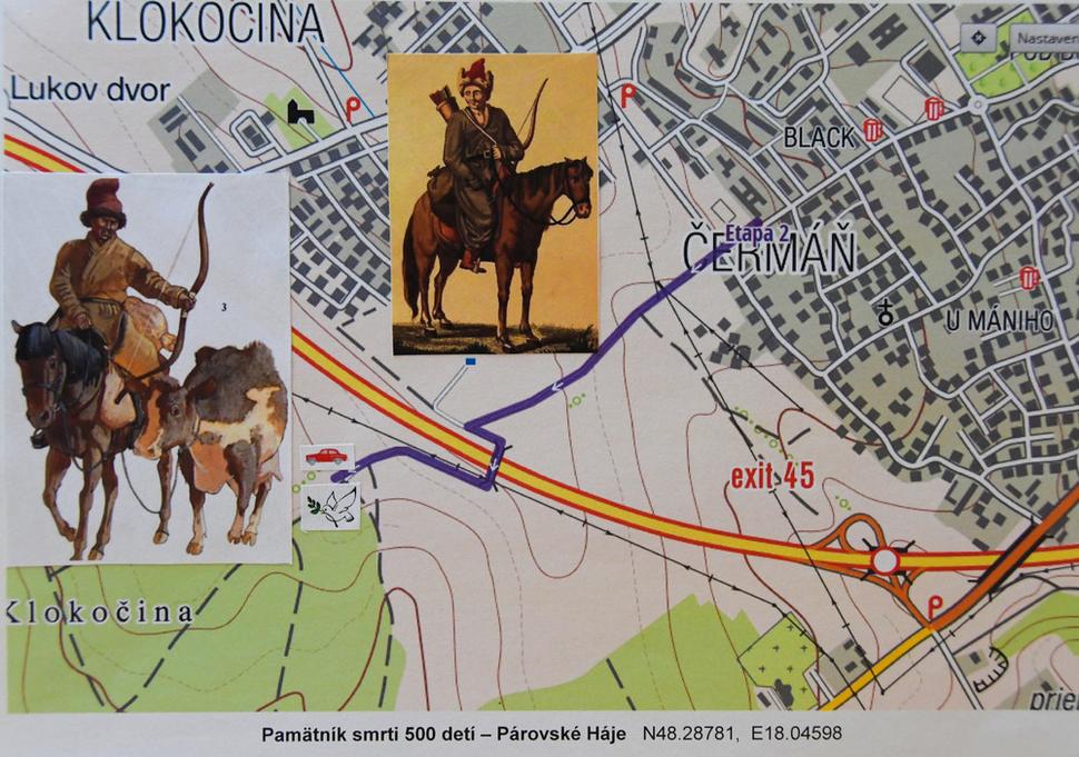 Popis - K pamätníku sa dostanete po necelom kilometri autom po upravenej poľnej ceste od Gymnázia na Golianovej ulici č. 68 v Nitre - Párovciach.