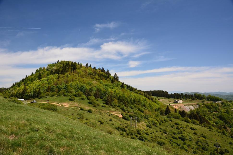940m vysoký Tanád nad B.Štiavnicou.