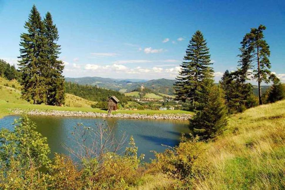 Tajch nad Banskou Štiavnicou.