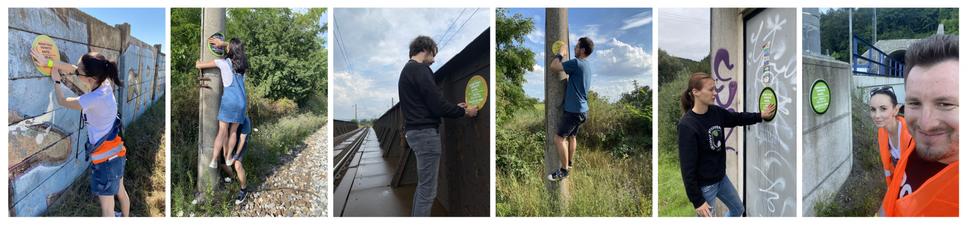 Umiestňovanie nálepiek na dôležitých miestach