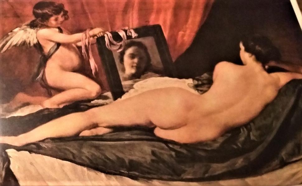 Diego Velazquez Venušina toaleta, olejomaľba