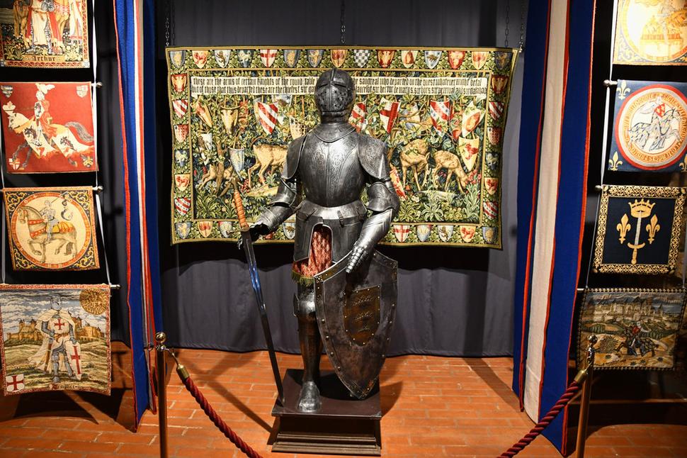 Jedna z muzeálnych expozícií, umiestnených v podzemných priestoroch.