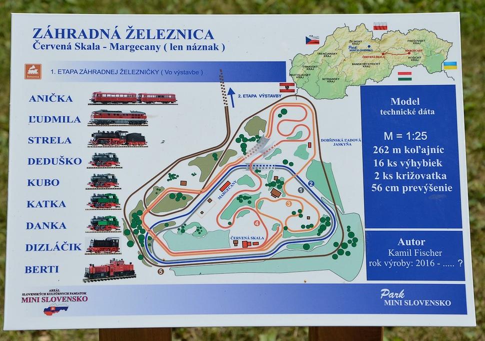 Súčasťou areálu a magnetom najmä pre najmenších je záhradná železnica