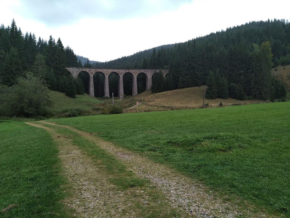 Železničný viadukt pred Telgártom
