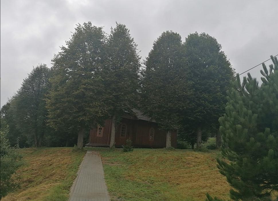 kostol zasadený do zelene